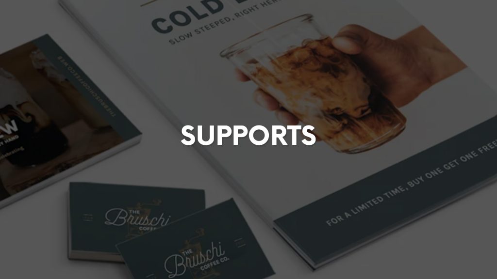 Je crée et gère la production de tous vos supports marketing.